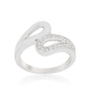 Avera Fancy Split Shank Contemporary Ring in Sterling Silver