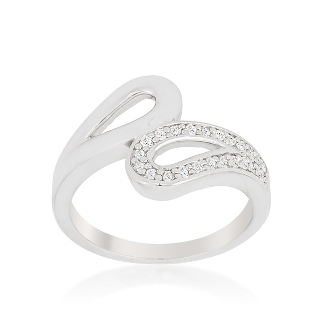 Avera Fancy Split Shank Contemporary Ring in Sterling Silver by Avera Group