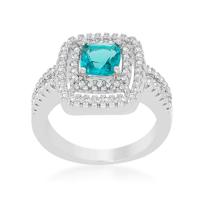 Avera Micro-Pave Vintage Ring in Turquoise and Aqua by Avera Group