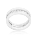 Avera Gatsby Engagement Ring In Polished Silver Finish by Avera Group