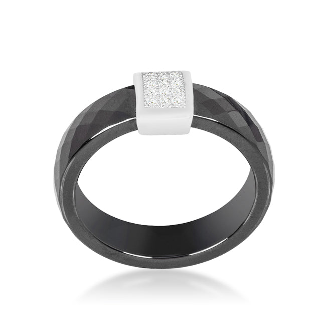 Avera Two-Tone Finish Cross Ring in Gold and Silver by Avera Group