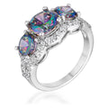 Avera Garnet Classic Trio Ring in Dark Red by Avera Group