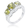 Avera Garnet Classic Trio Ring in Dark Red by Avera Group