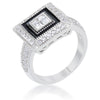 Avera Shira 0.7ct Cubic Zirconia Antique Style Ring in Silver