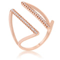 Avera Jena 0.2ct Cubic Zirconia Delicate Parallel Ring by Avera Group