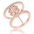 Avera Heart Eternity Ring In Polished Sterling Silver by Avera Group
