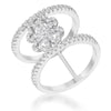 Avera Princess Jasmine Clover Wrap Ring in Turquoise and Aqua