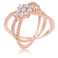 Avera Mindy 0.8ct Cubic Zirconia Delicate Triple Wrap Ring by Avera Group