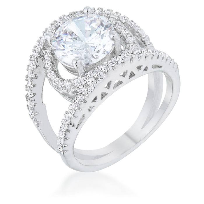 Avera Marcie 3ct Cubic Zirconia Contemporary Ring by Avera Group