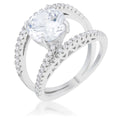 Avera Girana 3ct Cubic Zirconia Contemporary Statement Ring by Avera Group