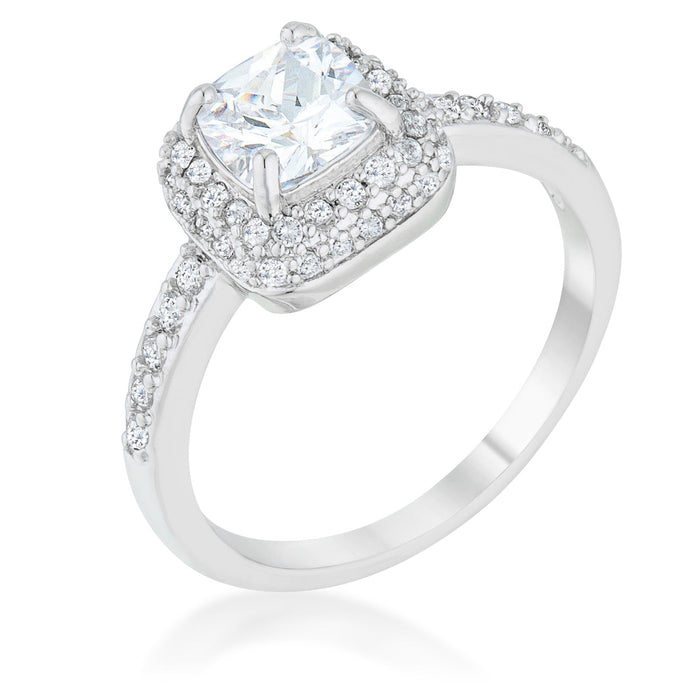 Avera Serena 1.5ct Cubic Zirconia Art Deco Ring by Avera Group