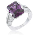 Avera Rema 8.6ct Emerald Classic Cocktail Ring in Turquoise Aqua by Avera Group