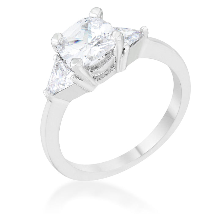 Avera Shonda 1.8ct Cushion Cut Cubic Zirconia Classic Statement Ring by Avera Group