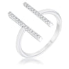 Avera Sharna 12ct Cubic Zirconia Parallel Contemporary Ring
