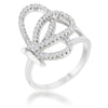 Avera Bea 0.4ct Cubic Zirconia Pave Butterfly Ring in Silver