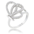Avera Bea 0.4ct Cubic Zirconia Pave Butterfly Ring in Silver by Avera Group