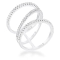 Avera Shauna 0.4ct Cubic Zirconia Wide Contemporary Ring by Avera Group