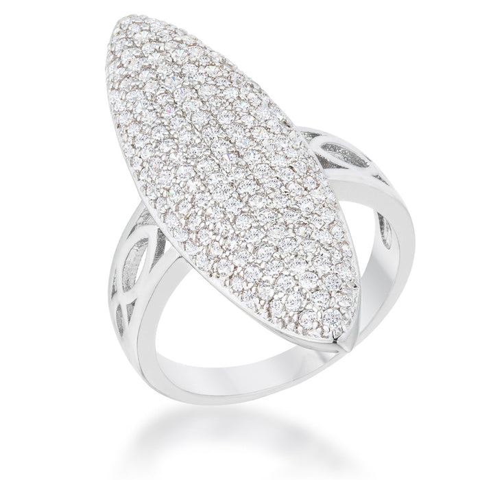 Avera Bella 2.3ct Contemporary Cocktail Ring in Sterling Silver by Avera Group
