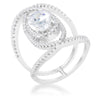 Avera Maura 2.4ct Cubic Zirconia Contemporary Cocktail Ring