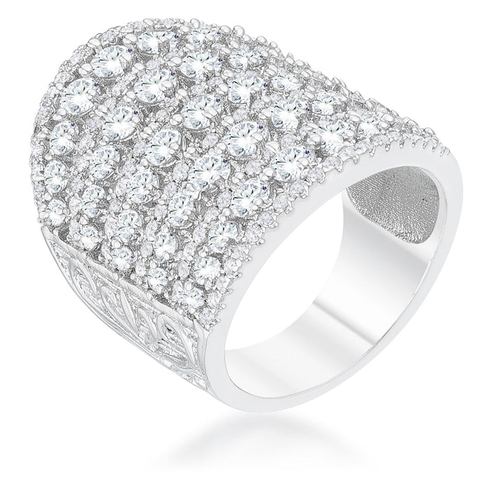 Avera Charlyn 2.5ct Cubic Zirconia Statement Cocktail Ring by Avera Group