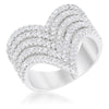 Avera Vera 1.42ct Cz Vintage Inspired Cocktail Ring In Silver
