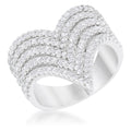 Avera Vera 1.42ct Cz Vintage Inspired Cocktail Ring In Silver by Avera Group