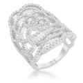 Avera Rosa 1.25ct Cubic Zirconia Filigree Cocktail Ring by Avera Group