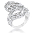 Avera Serina 1ct Cubic Zirconia Pave Circle Ring by Avera Group