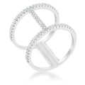 Avera Christina 0.3ct Cz Open Contemporary Wide Ring by Avera Group