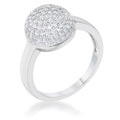 Avera Brie 0.6ct Contemporary Sphere Ring in Sterling Silver by Avera Group
