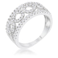 Avera Rina 0.5ct Cubic Zirconia Contemporary Band Ring by Avera Group