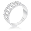 Avera Rey 0.5ct Cubic Zirconia Contemporary Band Ring by Avera Group