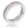 Avera Paula 1.75ct Multicolor Cubic Zirconia Classic Band Ring by Avera Group