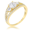 Avera Genna 1.1ct Cubic Zirconia 14k Gold Delicate Classic Ring by Avera Group