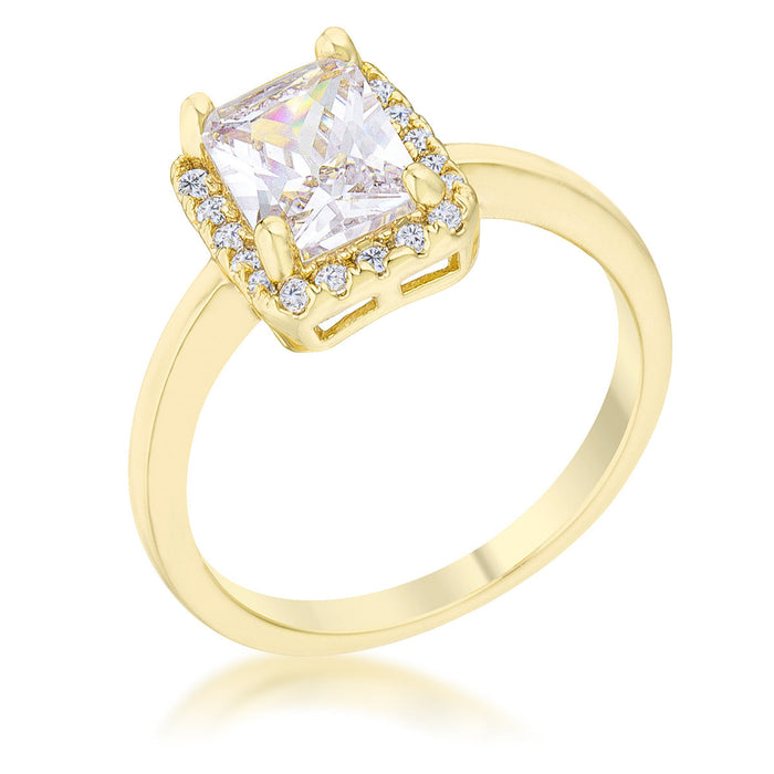 Avera Mariane 2ct Cubic Zirconia 14k Gold Classic Ring by Avera Group