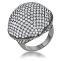 Avera Dara 4.75ct Cubic Zirconia Hematite Dome Cocktail Ring by Avera Group