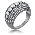 Avera Krista 1.5ct Cubic Zirconia Hematite Contemporary Cocktail Ring by Avera Group