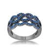 Avera Brina 0.4ct Cubic Zirconia Hematite Twist Ring