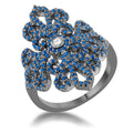 Avera Victoria 1.23ct Cz Hematite Filigree Cocktail Ring by Avera Group
