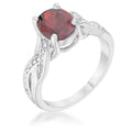 Avera Justine 2ct Cubic Zirconia Classic Oval Ring by Avera Group