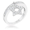 Avera Star 0.25ct Cz Simple Holiday Charm Band Ring