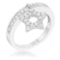 Avera Star 0.25ct Cz Simple Holiday Charm Band Ring by Avera Group