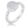 Avera Stunning Cubic Zirconia Statement Ring in Sterling Silver