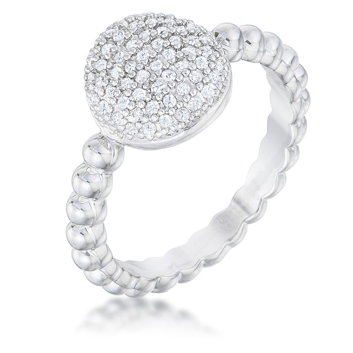 Avera Stunning Cubic Zirconia Statement Ring in Sterling Silver by Avera Group