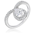 Avera 1.5Ct Chevron Ring With Cubic Zirconia by Avera Group