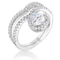 Avera 1.75Ct Chevron Wedding Set With Cubic Zirconia by Avera Group