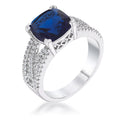 Avera 3Ct Elegant Plated Criss-Cross Cubic Zirconia Engagement Ring by Avera Group