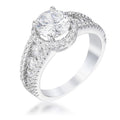 Avera 2.1Ct Plated Solitaire Engagement Halo Ring by Avera Group