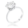 Avera 3.5 Carat Cubic Zirconia Classic Solitaire Ring