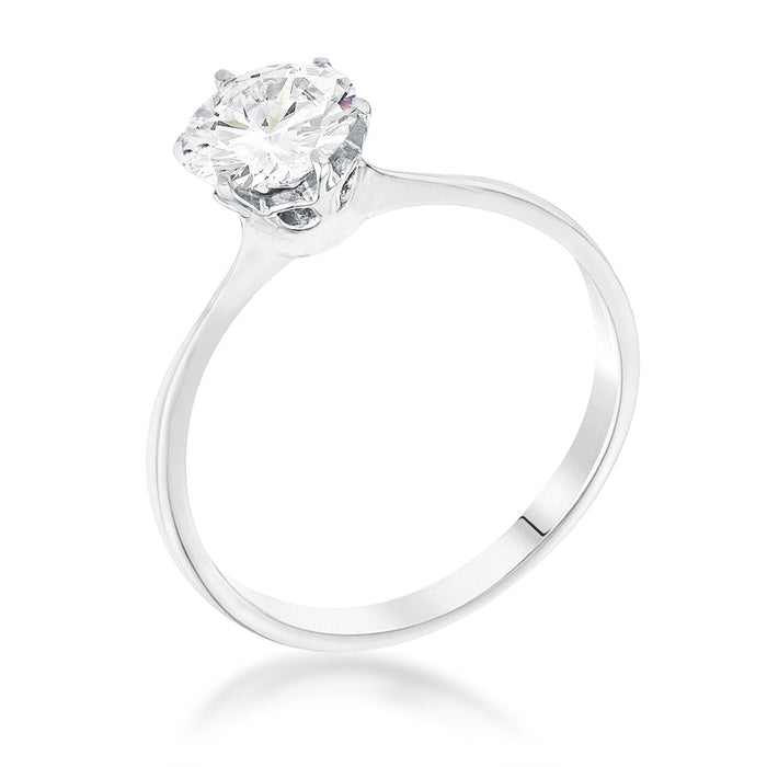Avera 1 Carat Single Stone Cz Classic Solitaire Ring by Avera Group